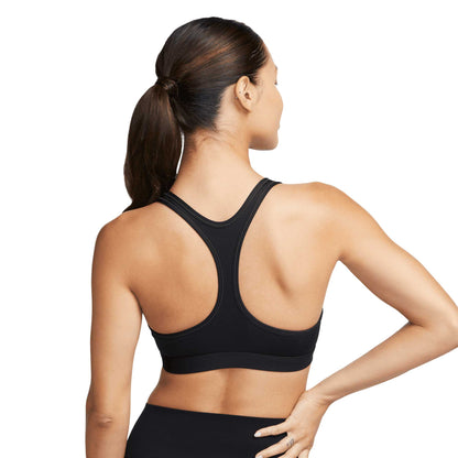 Nike Womens Swoosh Light Support Sb Sports Bras in Black Color
