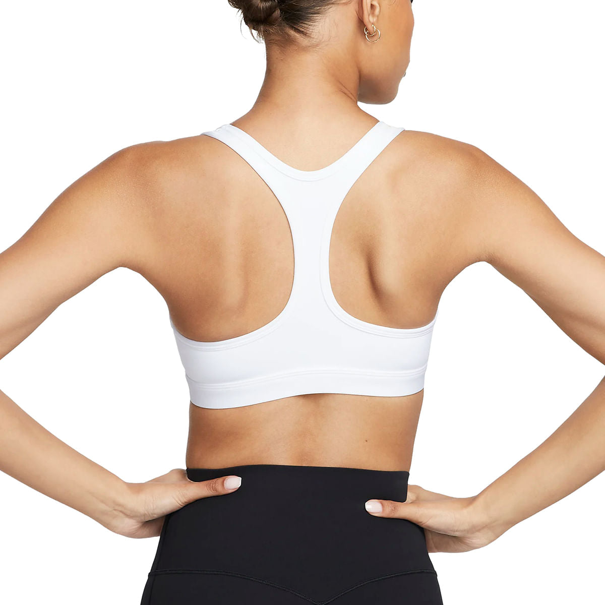 Nike Womens Swoosh Light Support Sb Sports Bras in White Color