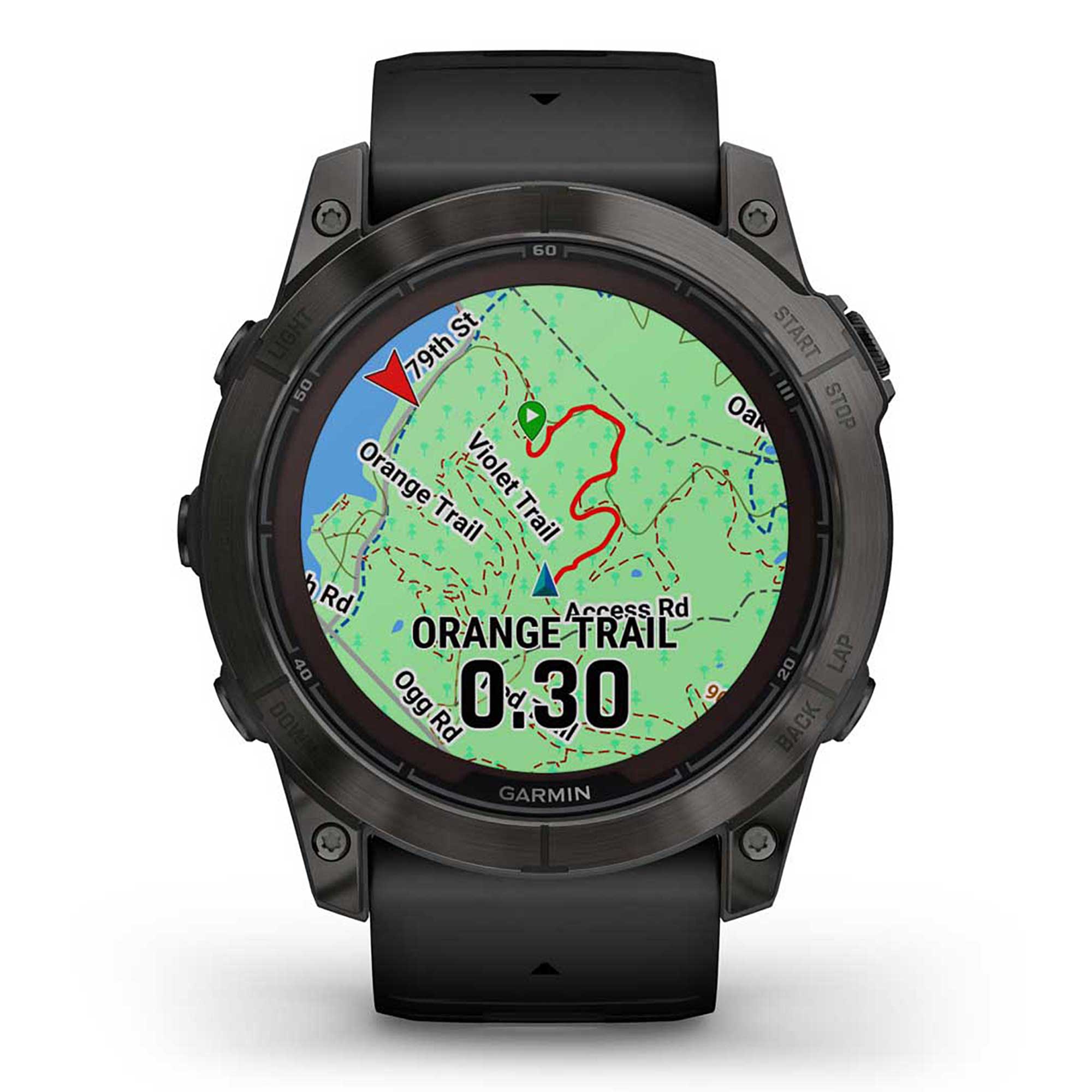 Garmin Unisex Fenix7X Pro Sphire Solr Smart Watches in Black Color