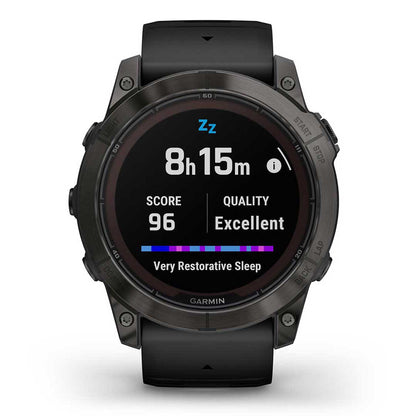 Garmin Unisex Fenix7X Pro Sphire Solr Smart Watches in Black Color