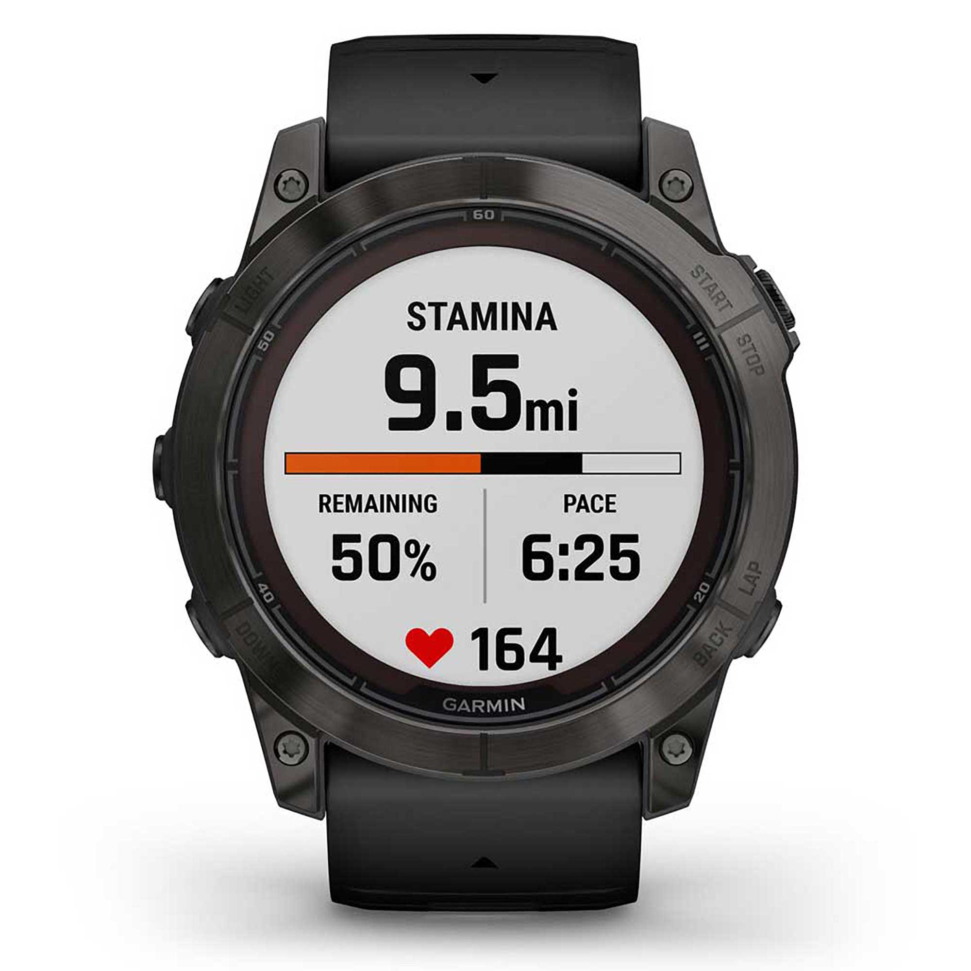 Garmin Unisex Fenix7X Pro Sphire Solr Smart Watches in Black Color