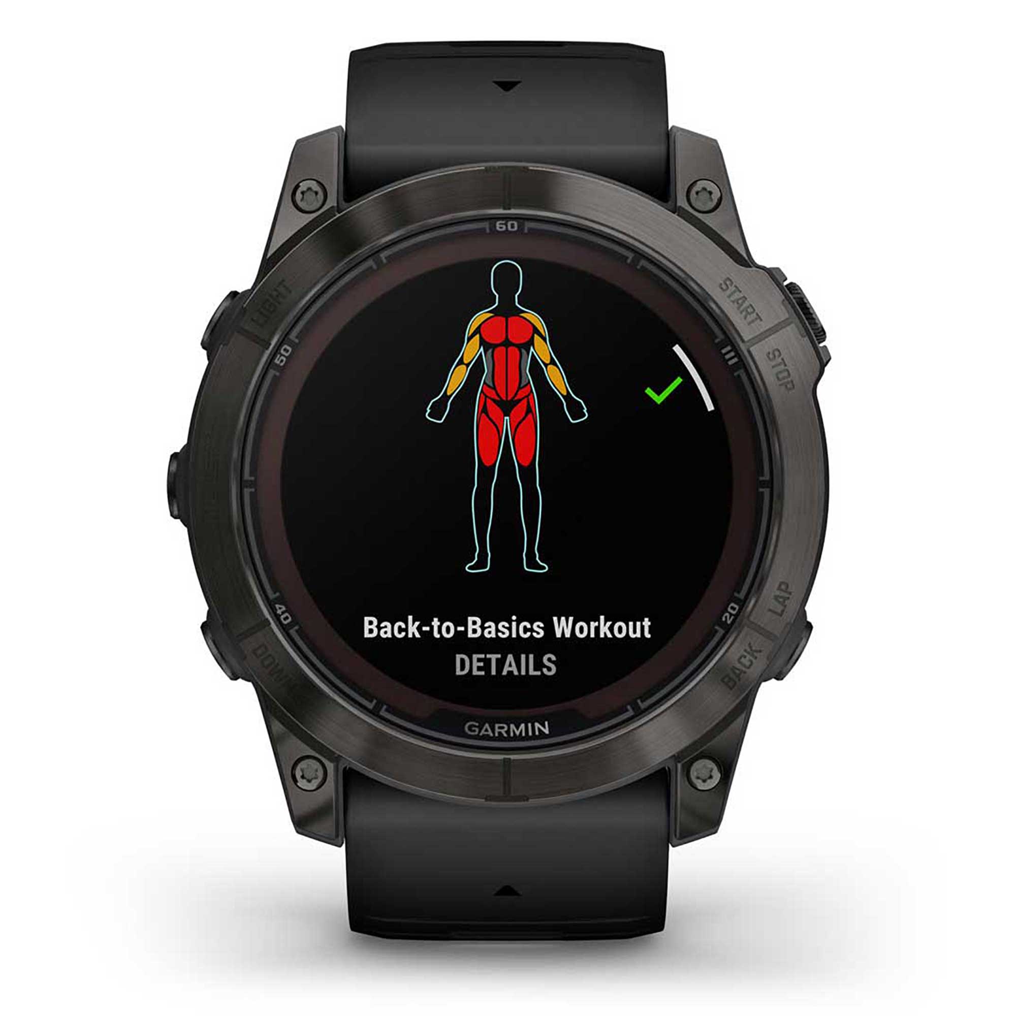 Garmin Unisex Fenix7X Pro Sphire Solr Smart Watches in Black Color