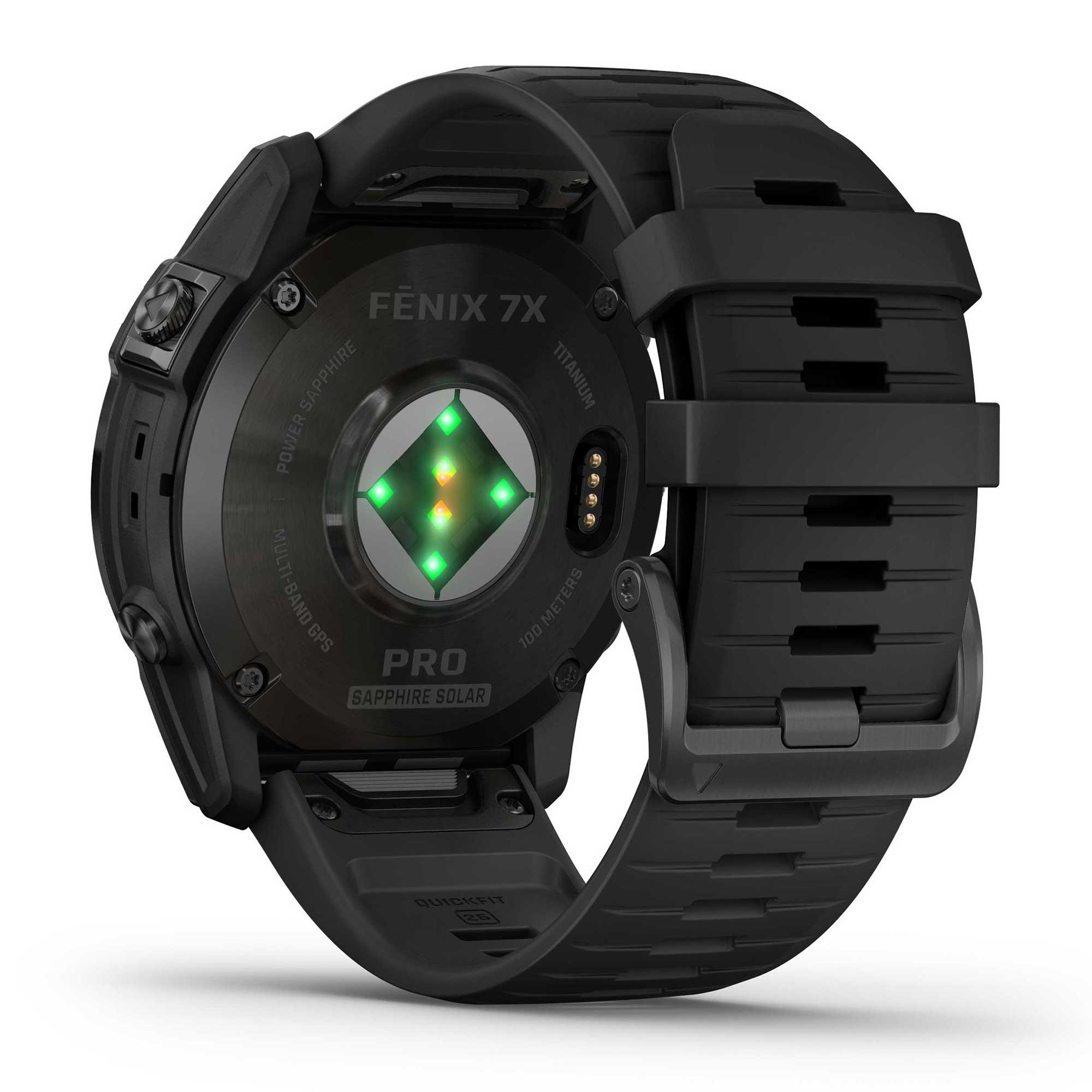 Garmin Unisex Fenix7X Pro Sphire Solr Smart Watches in Black Color