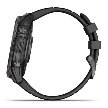Garmin Unisex Fenix7X Pro Sphire Solr Smart Watches in Black Color