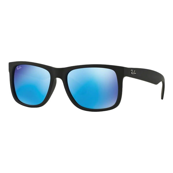 Ray Ban Mens Justin Rubber Black Accessories in Blue Color