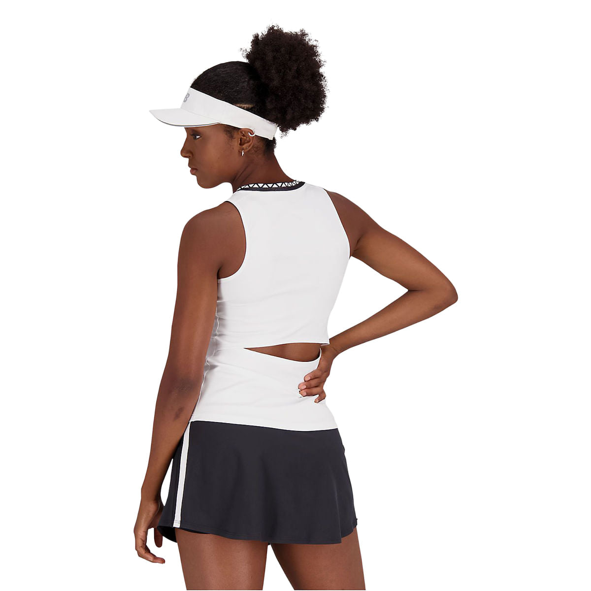 New Balance Womens Tournament Tank Tops in White Color