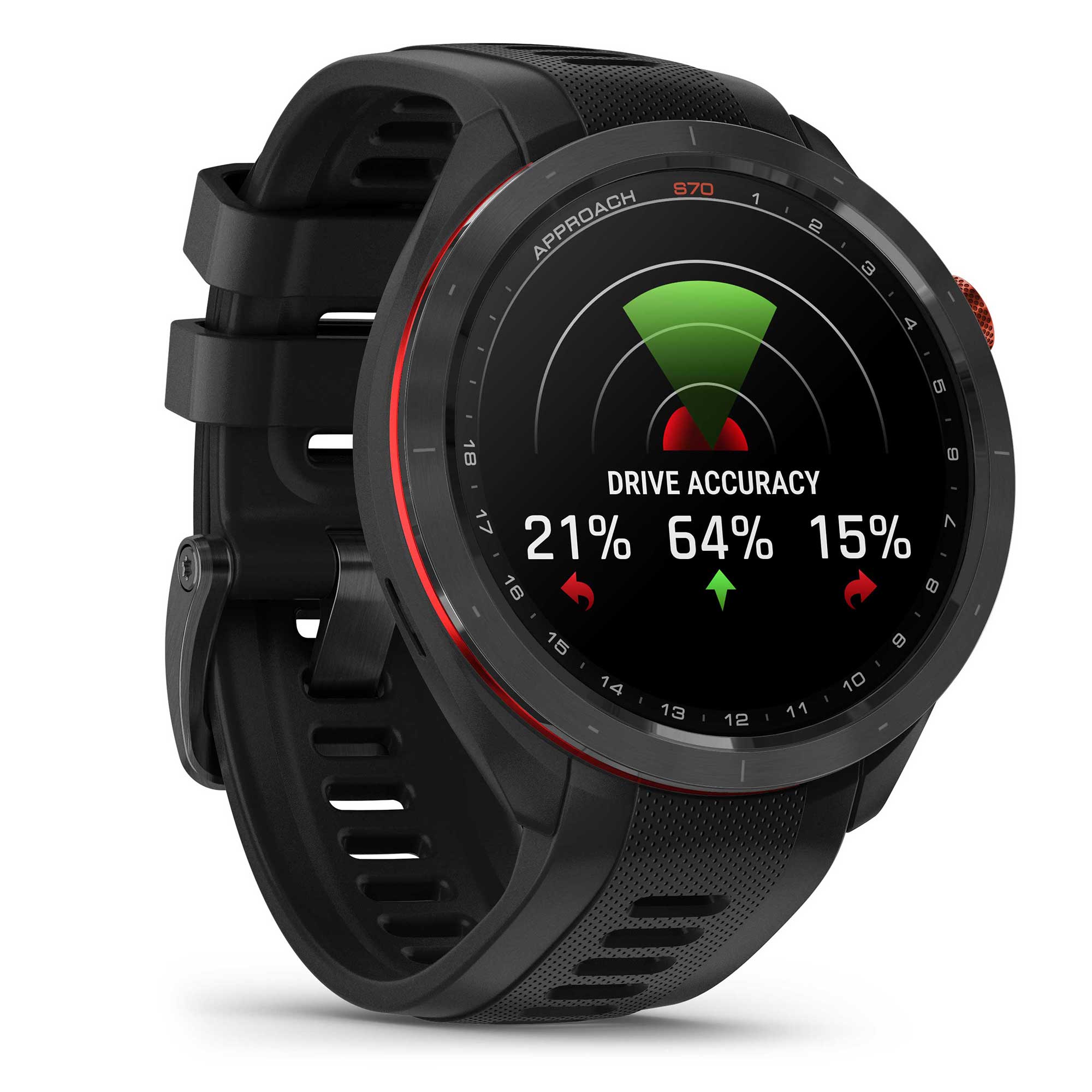 Garmin Unisex Approach S70 47Mm Golf Smart Watches in Black Color