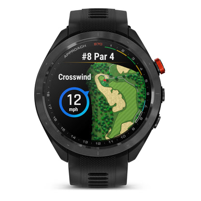 Garmin Unisex Approach S70 47Mm Golf Smart Watches in Black Color