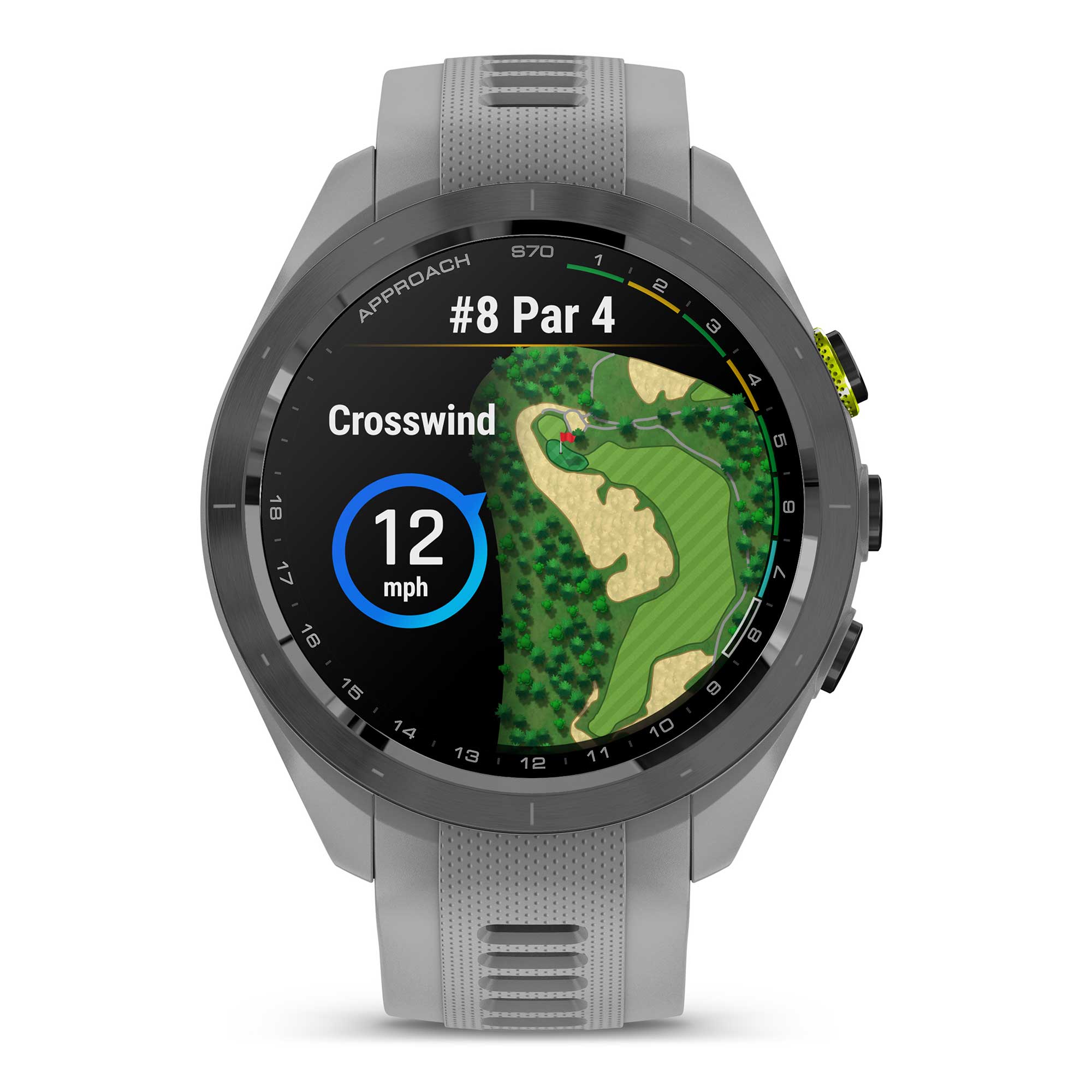 Garmin Unisex Approach S70 42Mm Golf Smart Watches in Grey Color