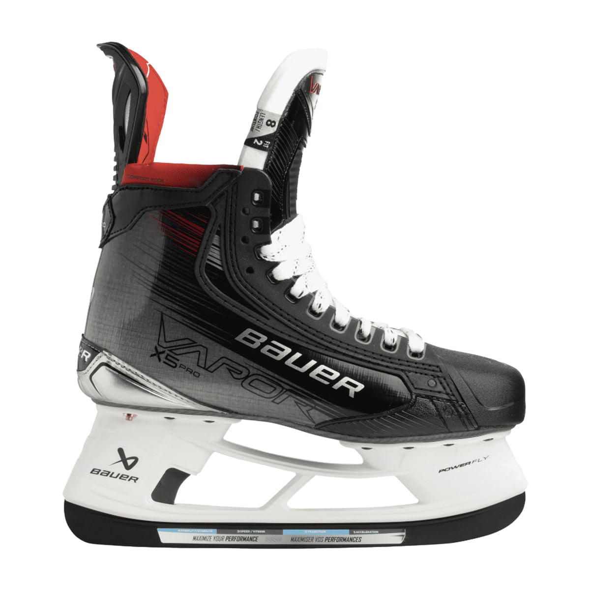 Bauer Hockey Kids S23 Vapor X5 Pro Skt Ice Skates in Black Color