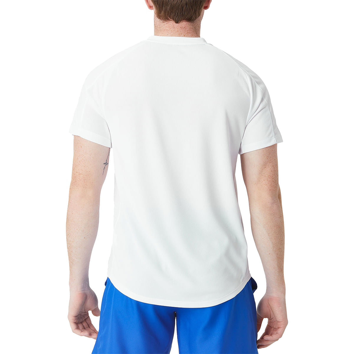 Nike Mens Nikecourt Dri-FIT Victor Tops in White Color