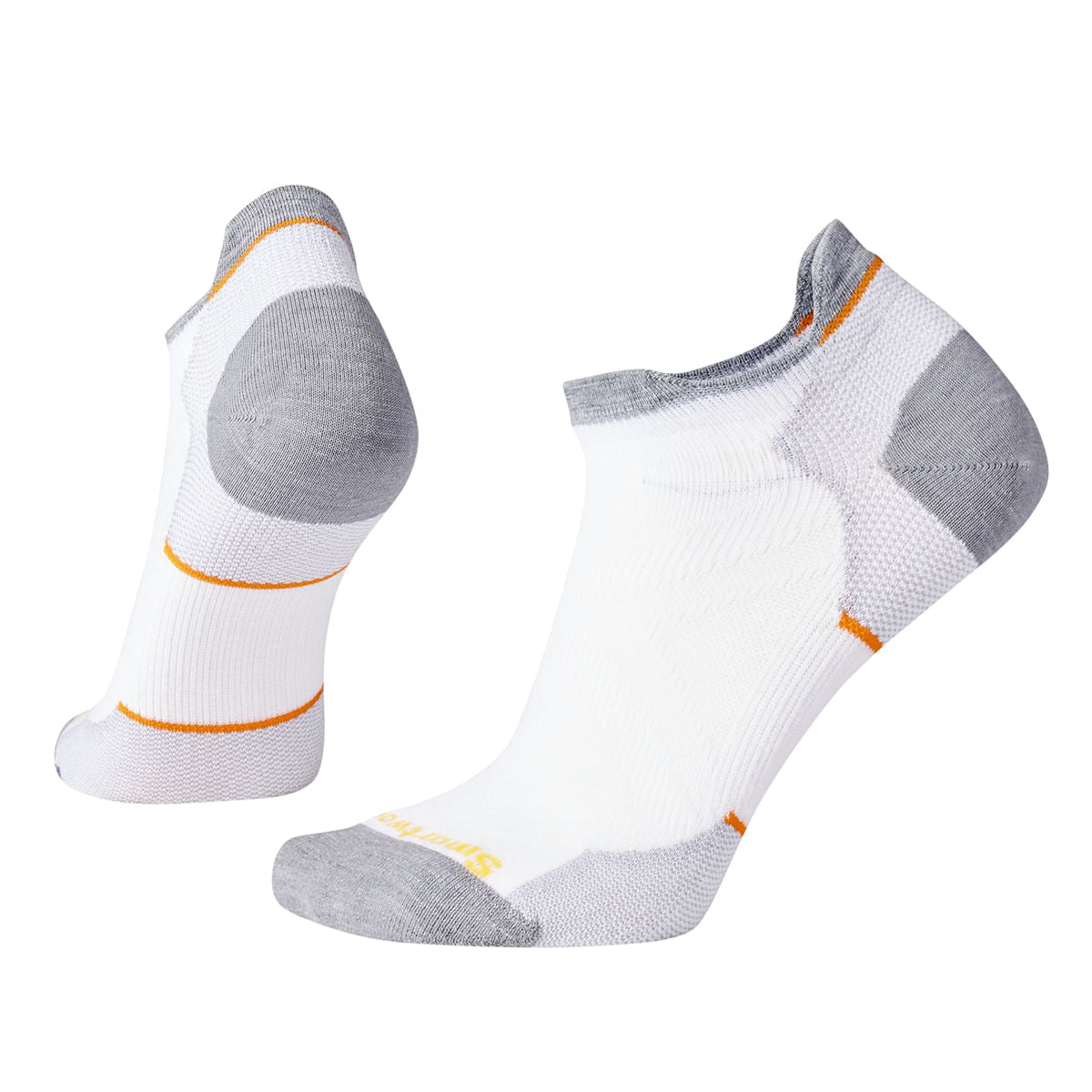 Smartwool Womens Run Zero Cushion Low Socks in White Color