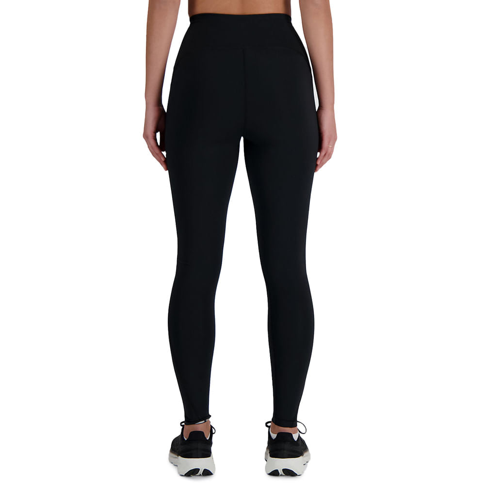 New Balance Womens Nb Sleek High Rise Leggi Tights in Black Color