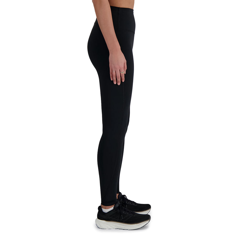 New Balance Womens Nb Sleek High Rise Leggi Tights in Black Color