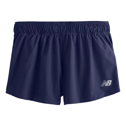 New Balance Womens Rc Short 3 Shorts in Blue Color