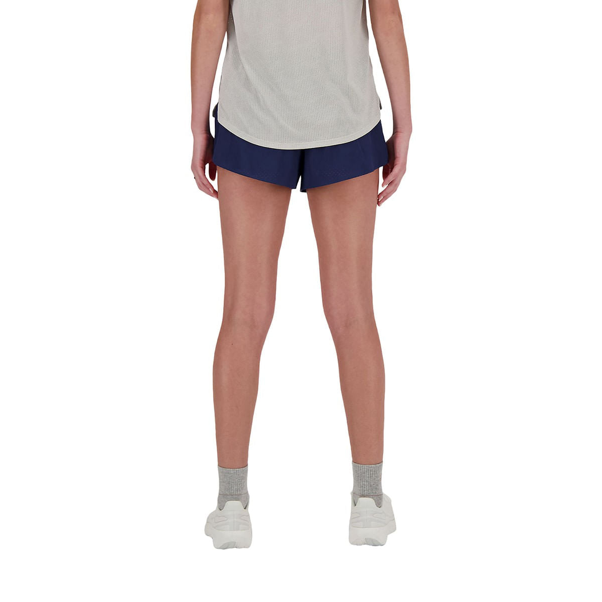 New Balance Womens Rc Short 3 Shorts in Blue Color