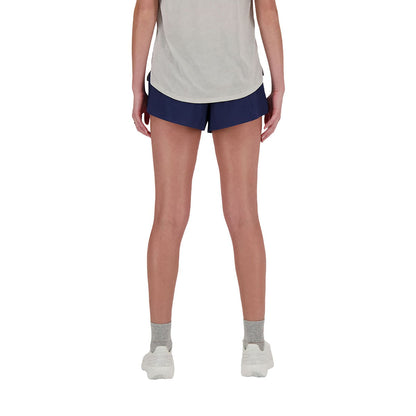New Balance Womens Rc Short 3 Shorts in Blue Color