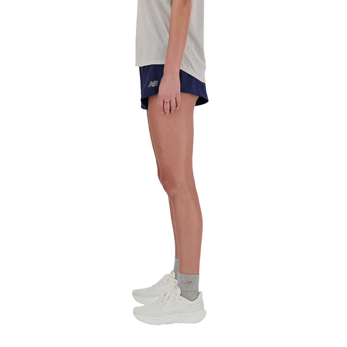 New Balance Womens Rc Short 3 Shorts in Blue Color
