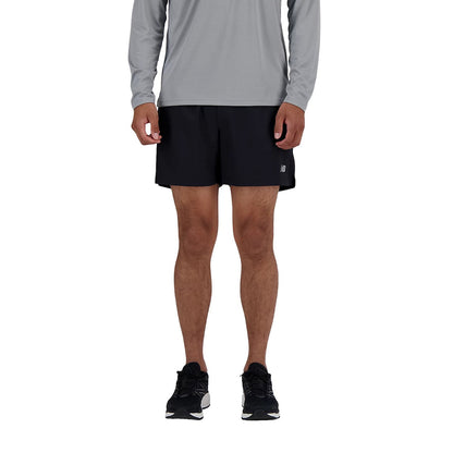 New Balance Mens AC Lined Short 5 Shorts in Black Color