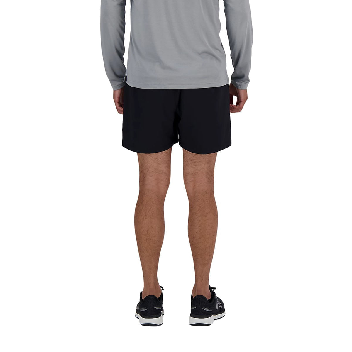 New Balance Mens AC Lined Short 5 Shorts in Black Color