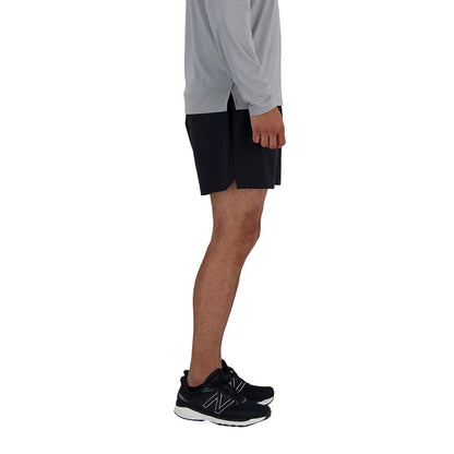 New Balance Mens AC Lined Short 5 Shorts in Black Color