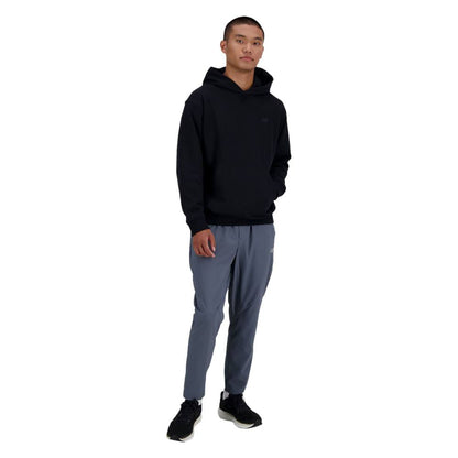 New Balance Mens Athletics French Terry H Tops in Black Color