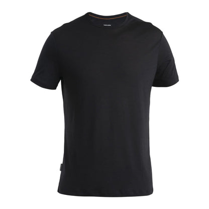 Icebreaker Mens 125 Coollt short sleeve Sphere3 Tops in Black Color