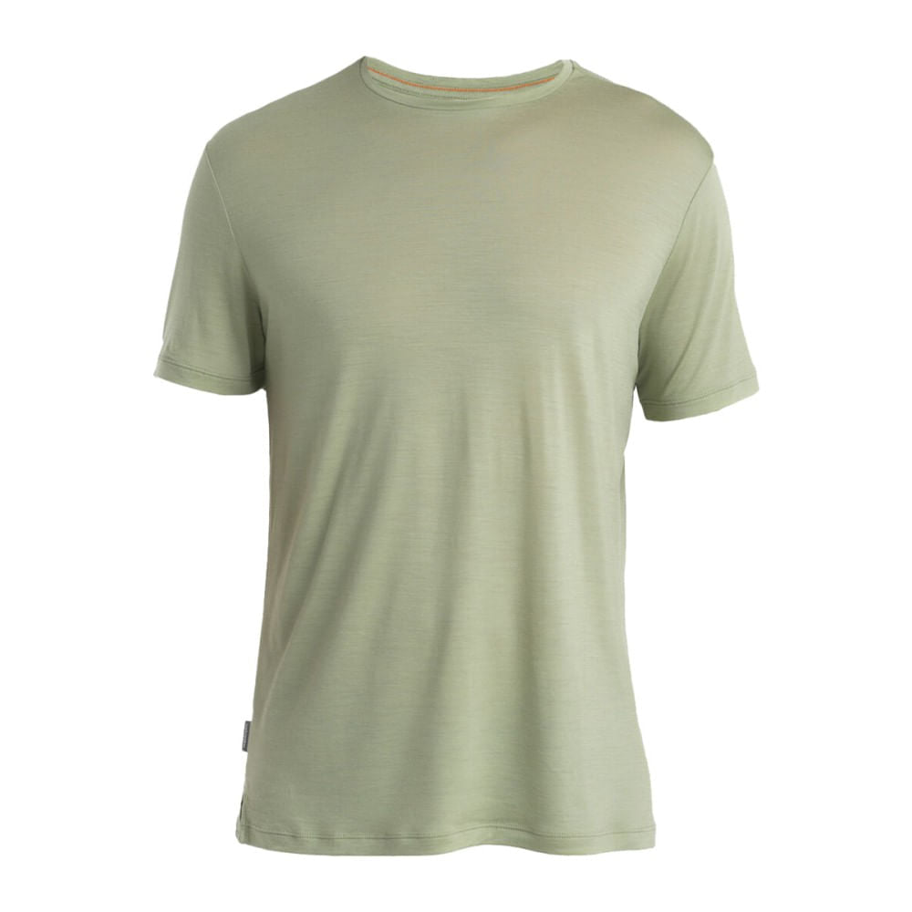 Icebreaker Mens 125 Coollt short sleeve Sphere3 Tops in Green Color