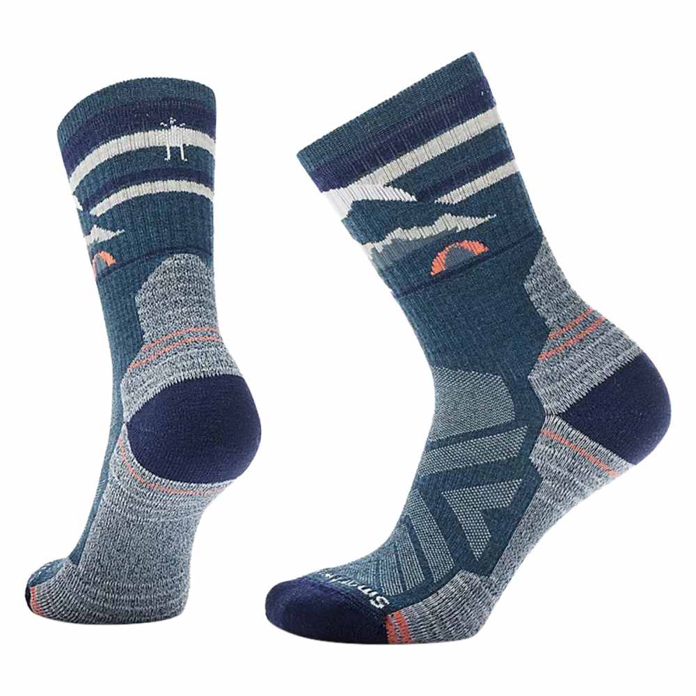 Smartwool Womens Wm'S Hike Light Cush Mou Socks in Blue Color