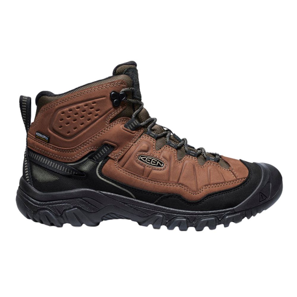 Keen Mens Targhee IV Mid Wp Boots in Brown Color