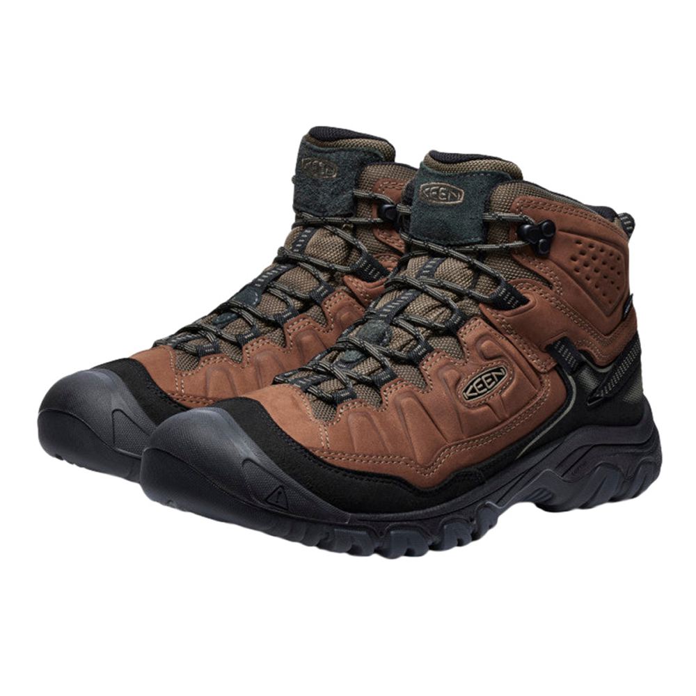 Keen Mens Targhee IV Mid Wp Boots in Brown Color