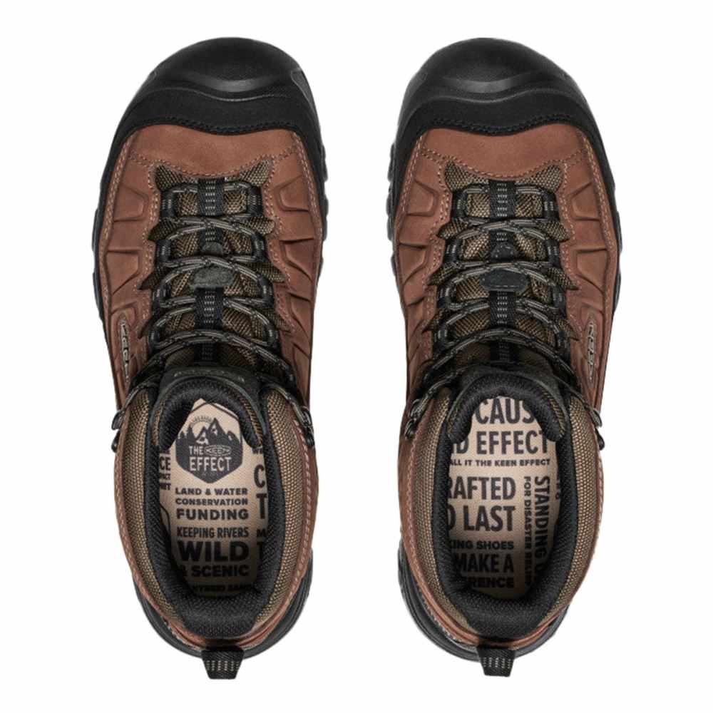 Keen Mens Targhee IV Mid Wp Boots in Brown Color