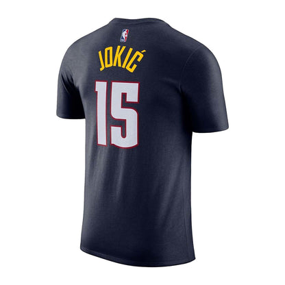Nike Mens Nuggets nikola jokic Ss Fan Apparel in Blue Color