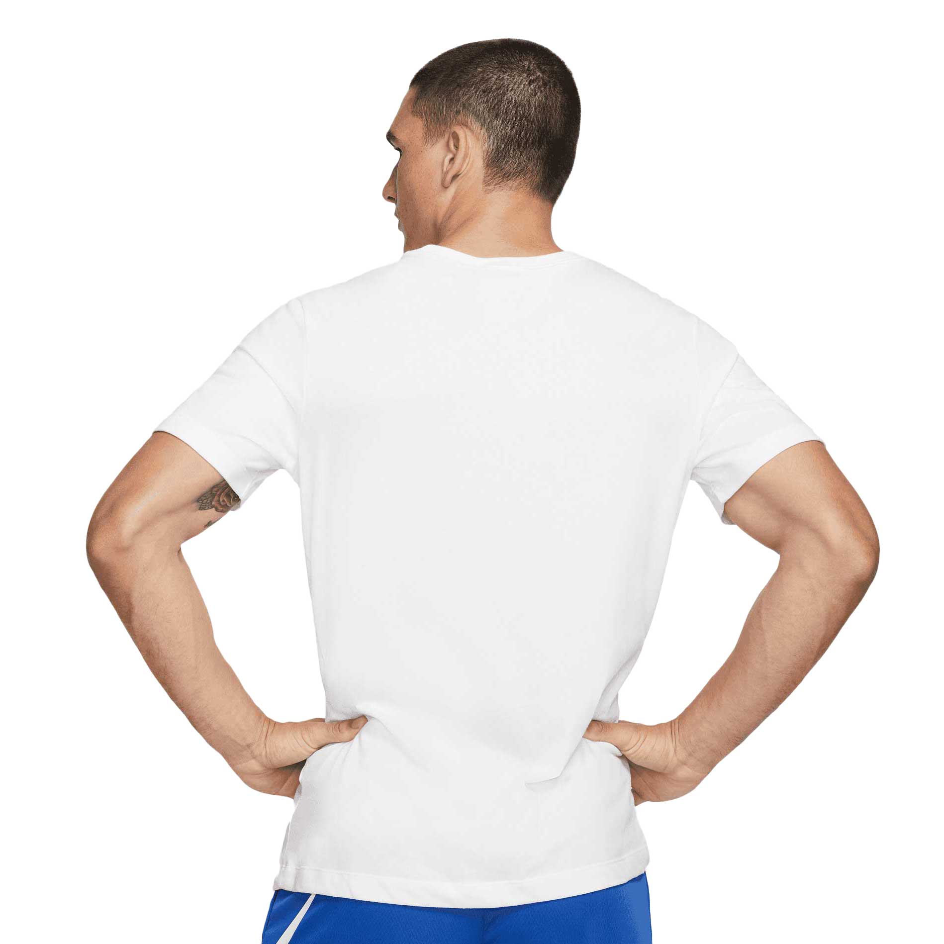 Nike Mens Df Training Tee Tops in White Color