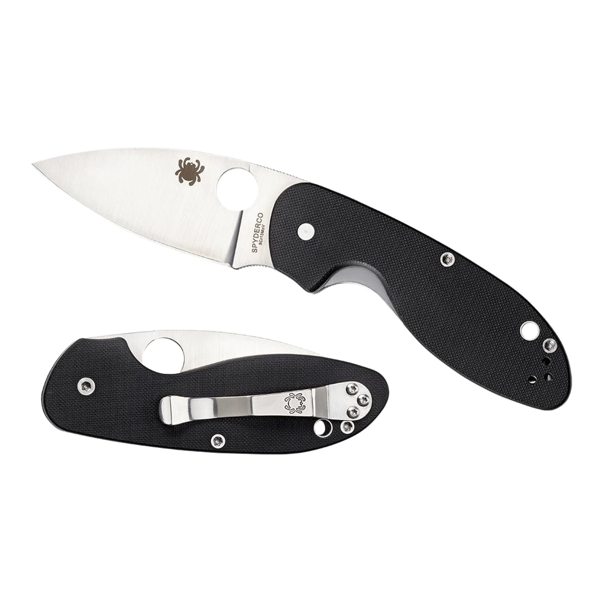 Liberty Mountain Spyderco Efficient G10Pe Knives in Black Color
