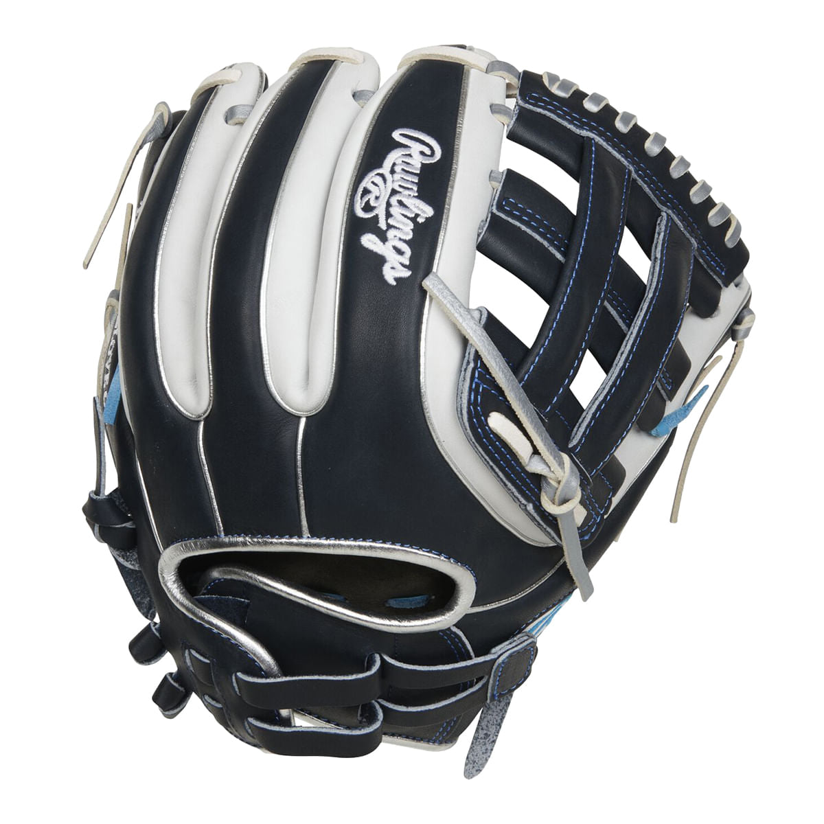 Rawlings Womens 11.75 Hoh H-Web fastpitch glove Softball Gloves in Blue Color