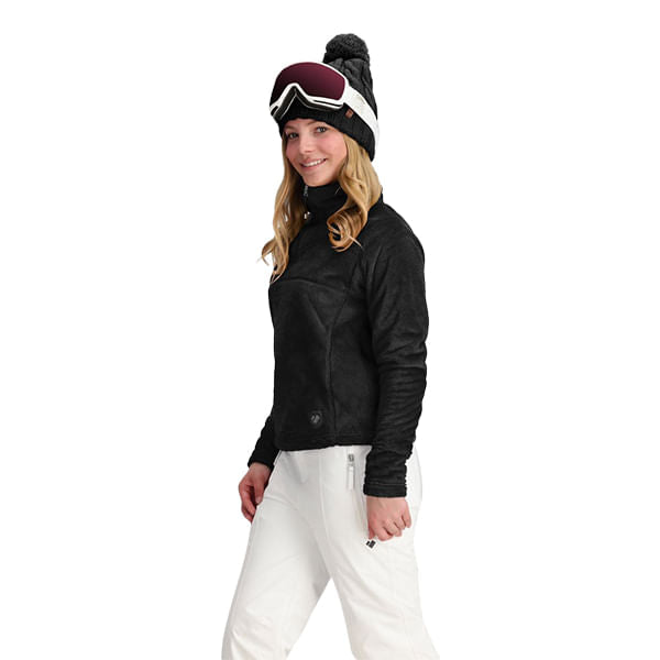 FUTTY FLEECE TOP | 16009-BLAC