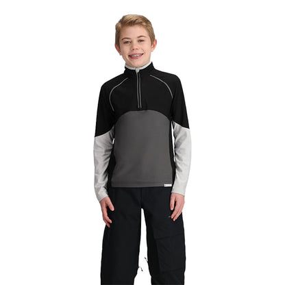Obermeyer Kids Banff 1/4 Zip Midlayer in Black Color