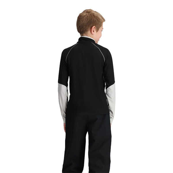 Obermeyer Kids Banff 1/4 Zip Midlayer in Black Color