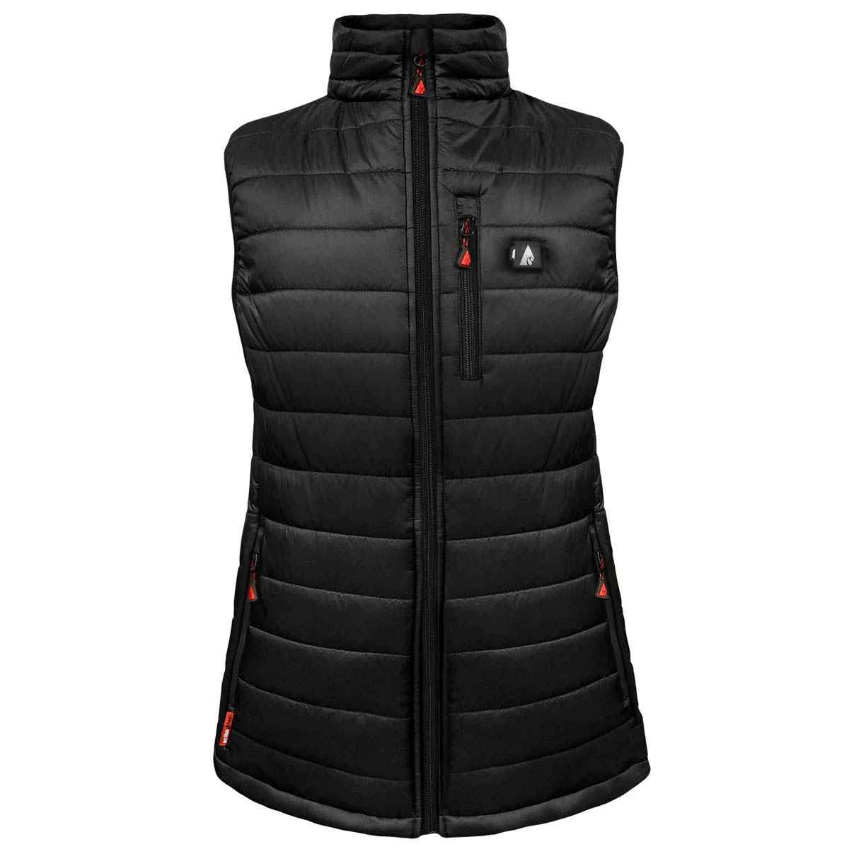 Actionheat Womens W/Puffer Vest Electric Apparel in Black Color