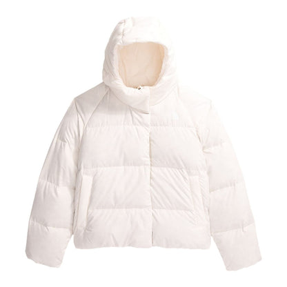 GIRLS' NORTH DOWN HOODED | QLI-WHITE
