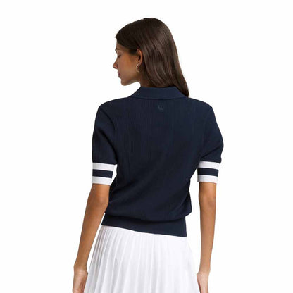 Wilson Womens Essex Polo Sport Tops in Blue Color
