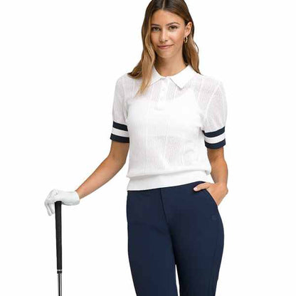 Wilson Womens Essex Polo Sport Tops in White Color