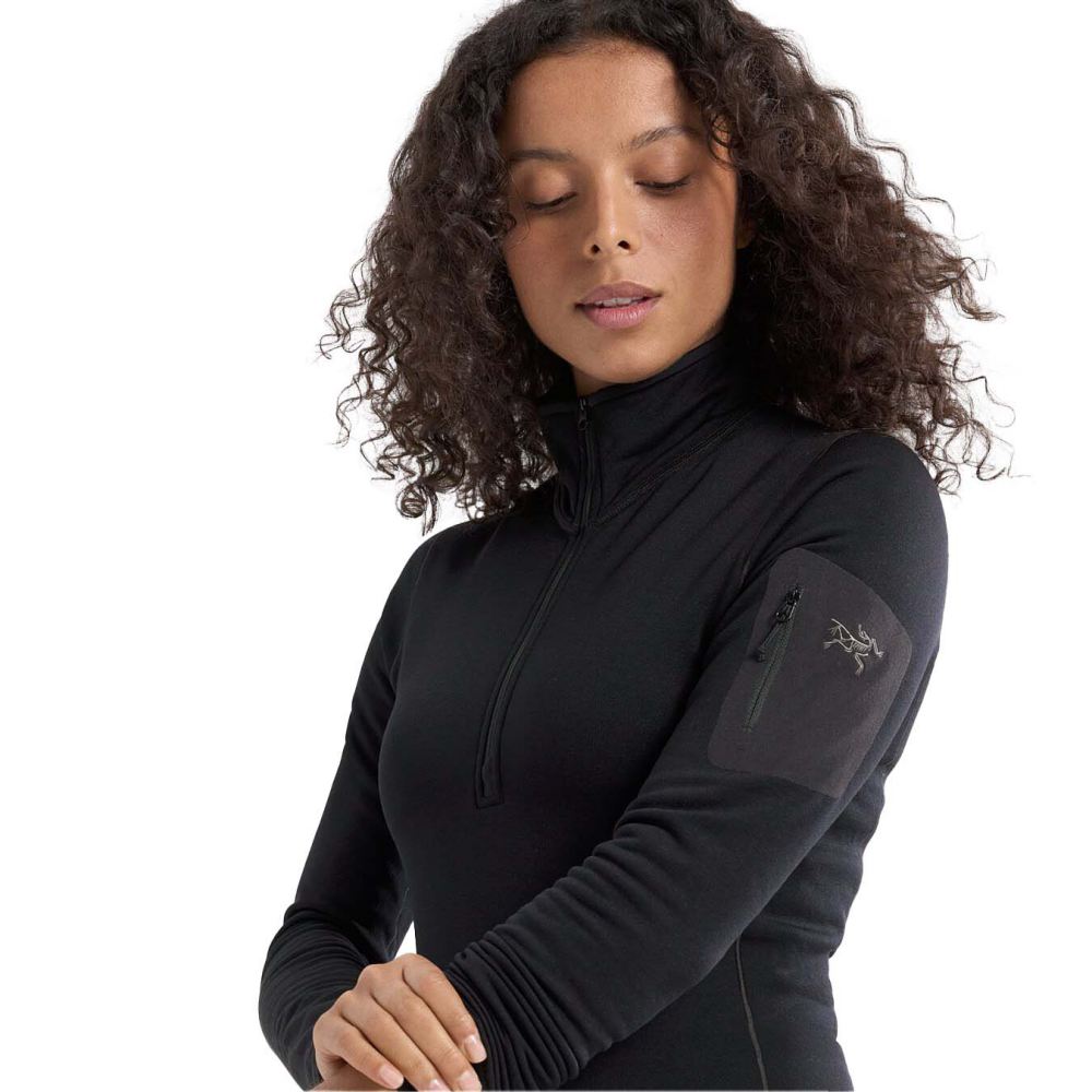 KYANITE BASELAYER ZIP NE | BLACK