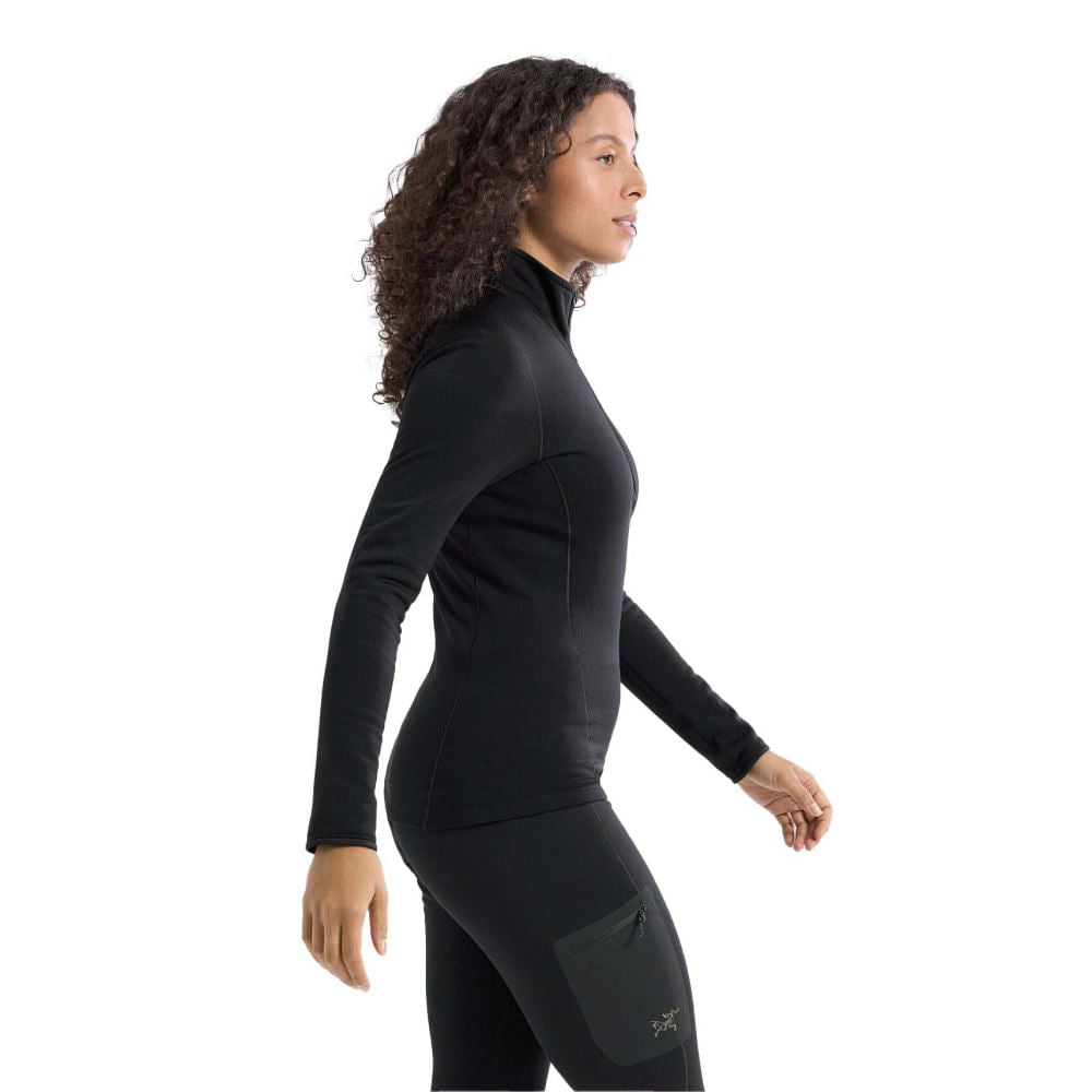 KYANITE BASELAYER ZIP NE | BLACK