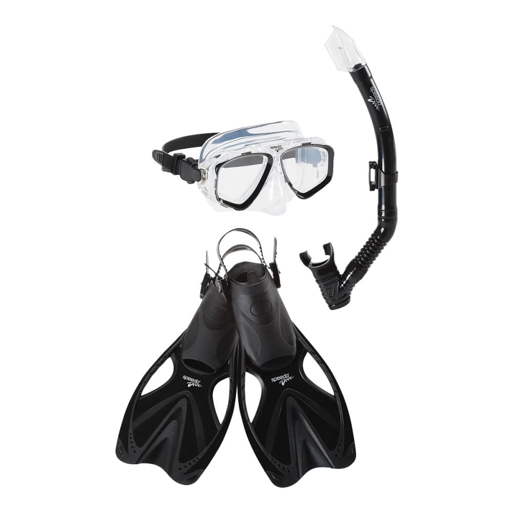 Speedo Unisex Advent Msf Set Scuba Equipment in Black Color
