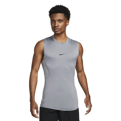 Nike Mens Pro Slvls Tops in Grey Color
