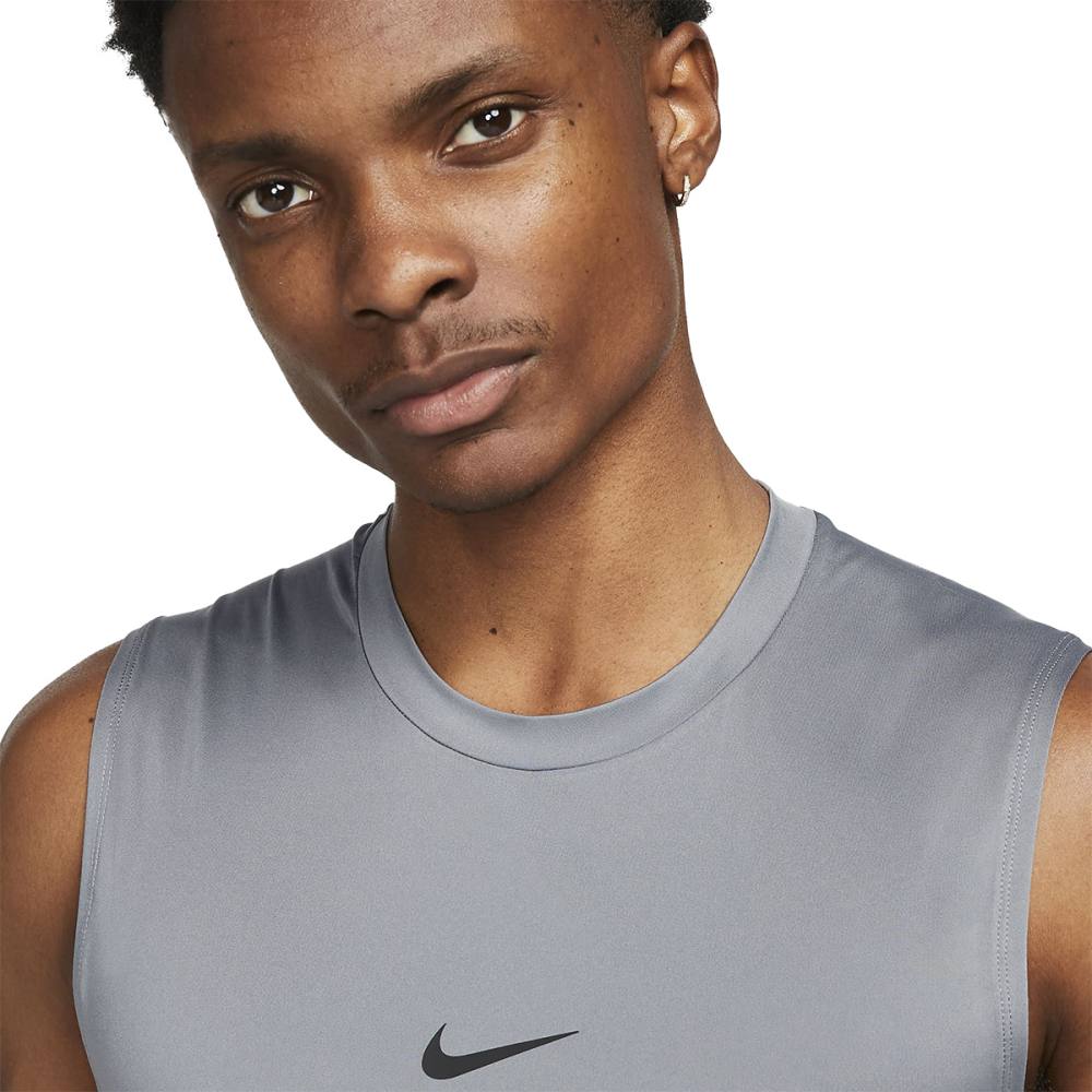 Nike Mens Pro Slvls Tops in Grey Color