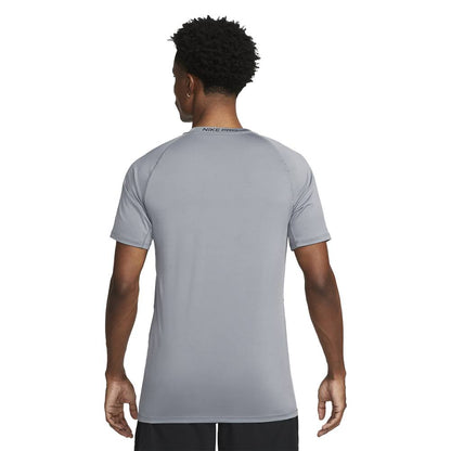 Nike Mens Pro Df short sleeve Tops in Grey Color