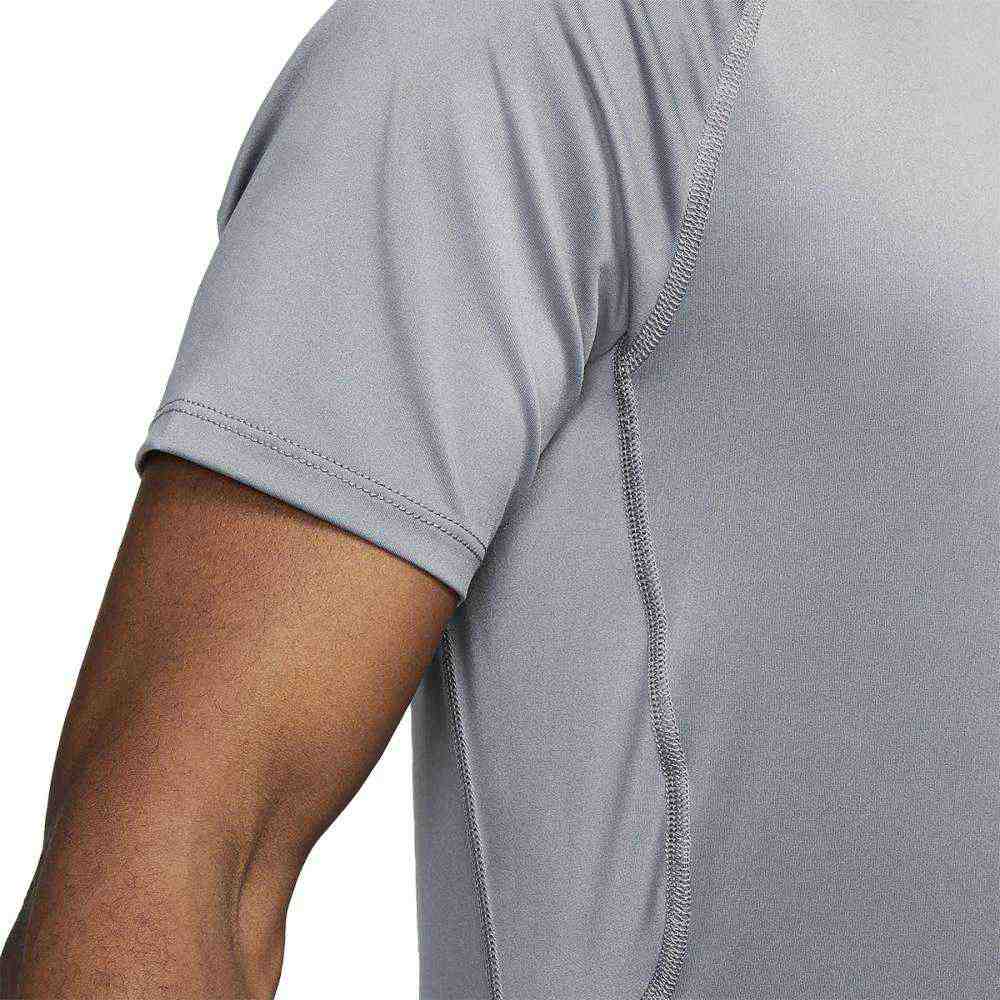 Nike Mens Pro Df short sleeve Tops in Grey Color